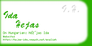 ida hejas business card